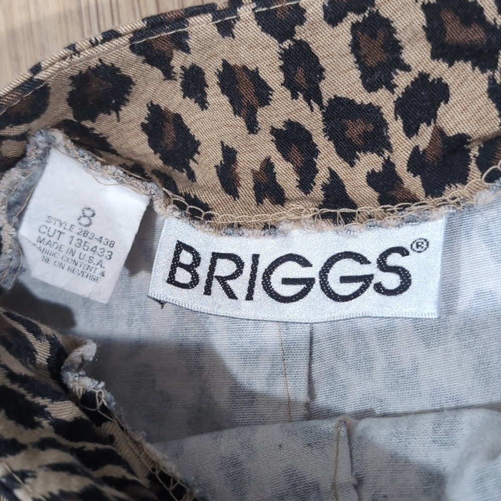 Briggs Leopard Print Cotton Mini Skirt - Picture 2 of 6